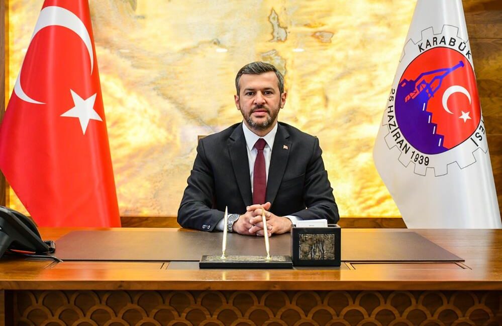 Karabük Belediye Başkanı Özkan Çetinkaya, Karabük Demir Çelik Fabrikalarının temelinin