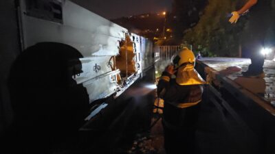 Karabük'te kimliği belirsiz kişi veya kişilerce yanıcı madde dökülerek ateşe