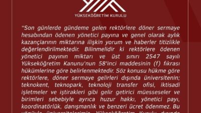 KARABÜK ÜNİVERSİTESİ REKTÖRÜ PROF. DR. FATİH KIRIŞIK'IN DÖNER SERMAYE GELİRLERİYLE