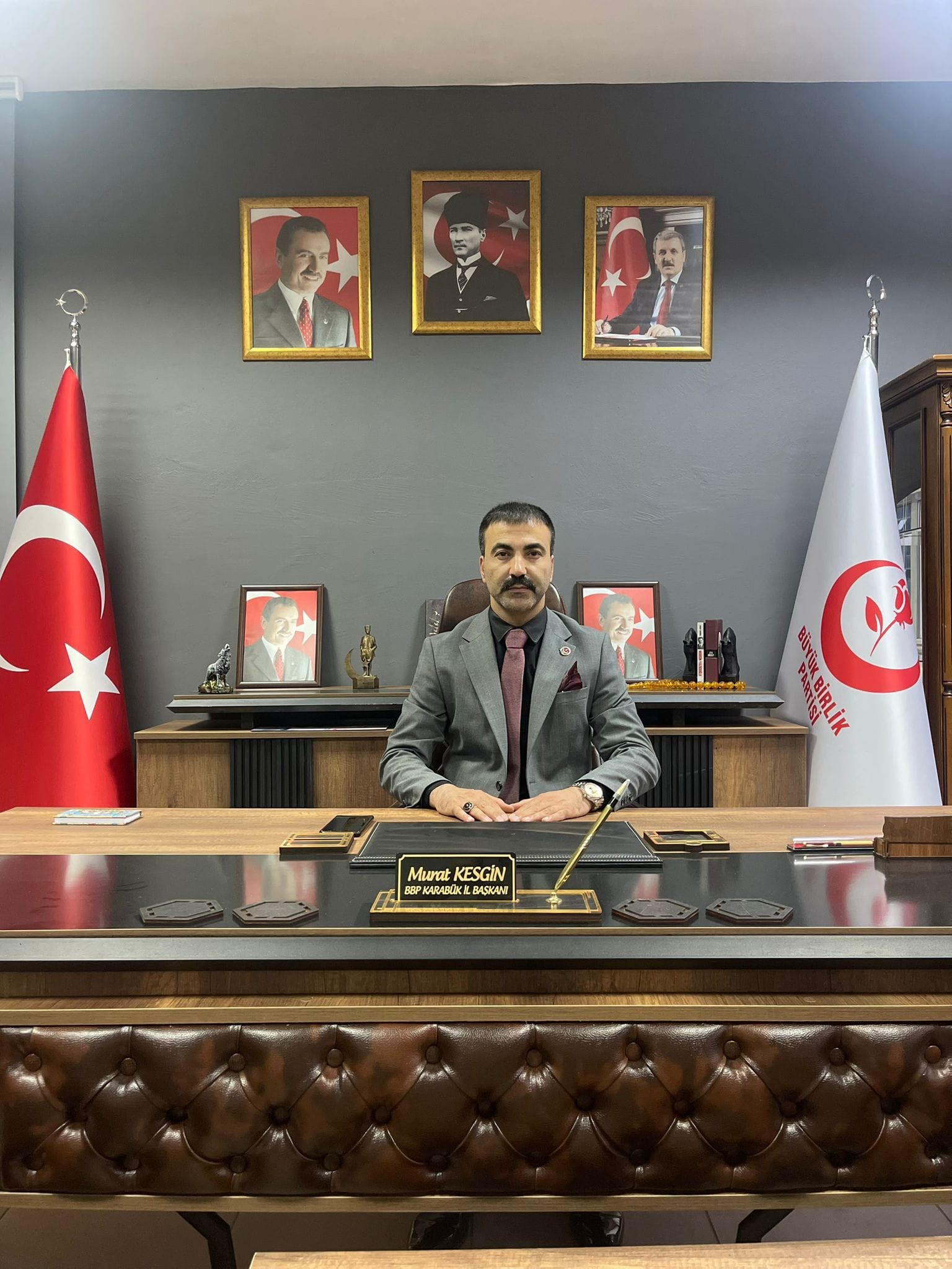 BÜYÜK BİRLİK PARTİSİ (BBP) KARABÜK İL BAŞKANI MURAT KESGİN, KENTTE