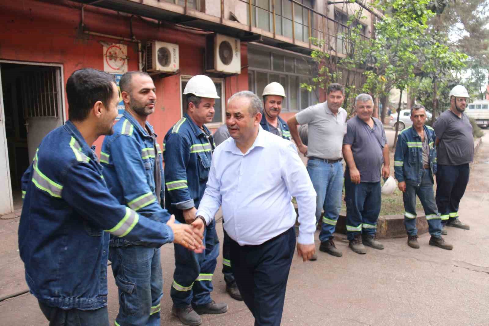 ÖZÇELİK-İŞ SENDİKASI GENEL BAŞKANI YUNUS DEĞİRMENCİ, İSKENDERUN İSDEMİR’DE, SENDİKANIN 17