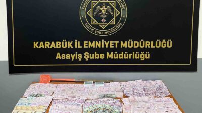 KARABÜK'TE BİR ADRESE DÜZENLENEN OPERASYONDA KUMAR OYNADIĞI BELİRLENEN 19 KİŞİYE