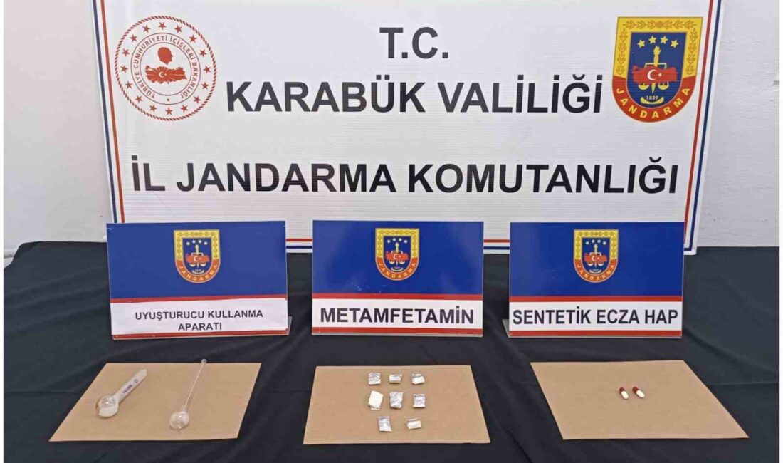 KARABÜK’TE JANDARMA EKİPLERİNCE DÜZENLENEN 3 AYRI UYUŞTURUCU OPERASYONUNDA 10 ŞÜPHELİ