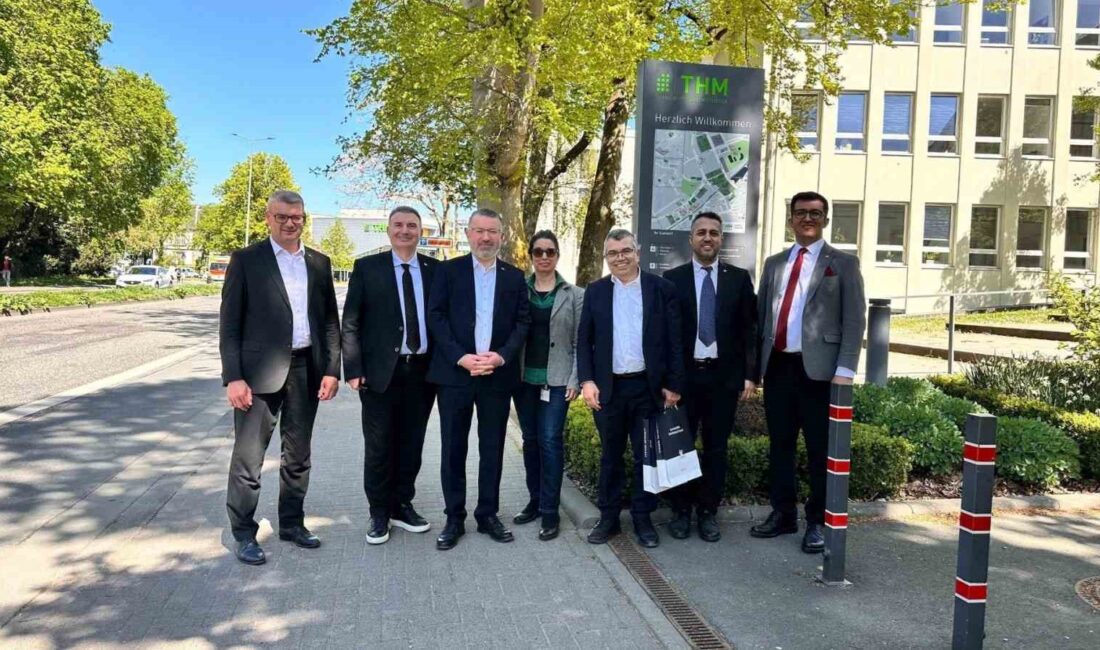 KARABÜK ÜNİVERSİTESİ (KBÜ) HEYETİ, ALMANYA’DAKİ TECHNİSCHE HOCHSCHULE MİTTELHESSEN (THM) İLE