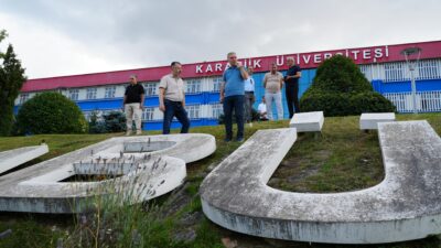KARABÜK ÜNİVERSİTESİ (KBÜ) REKTÖRÜ PROF. DR. FATİH KIRIŞIK, MERKEZ KAMPÜS'TE