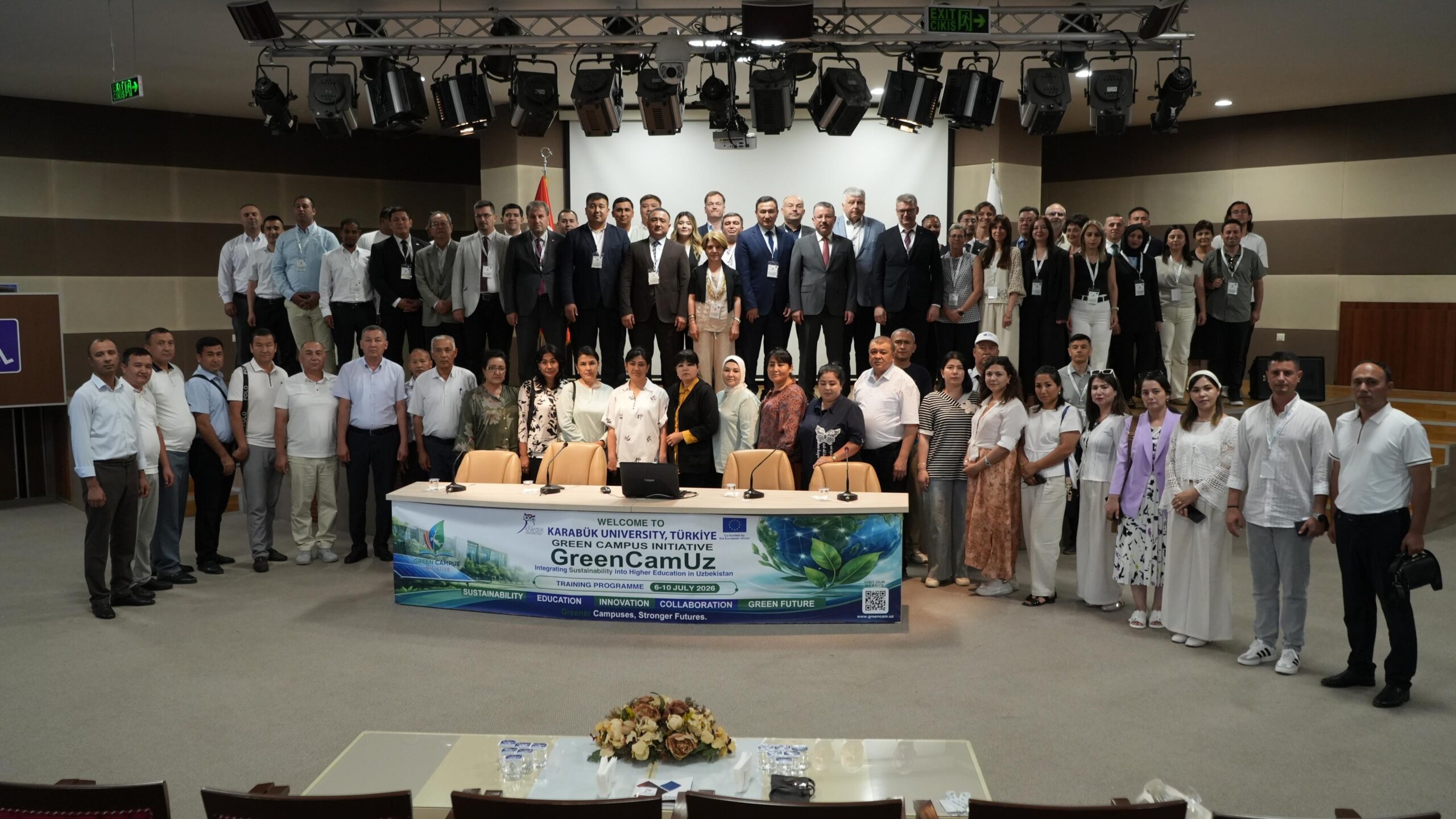 Karabük Üniversitesi(KBÜ), Erasmus+ GreenCamUz Projesi kapsamında düzenlenen İkinci Uluslararası Eğitim
