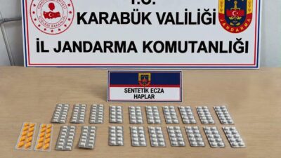 Karabük’te 230 sentetik ecza hapı ele geçirildi Karabük'te düzenlenen iki ayrı faaliyette 230 adet sentetik ecza hapı