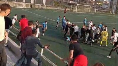 U17 GELİŞİM LİGİ MÜSABAKASINDA FUTBOLCULAR ARASINDA ÇIKAN KAVGA NEDENİYLE KARŞILAŞMA