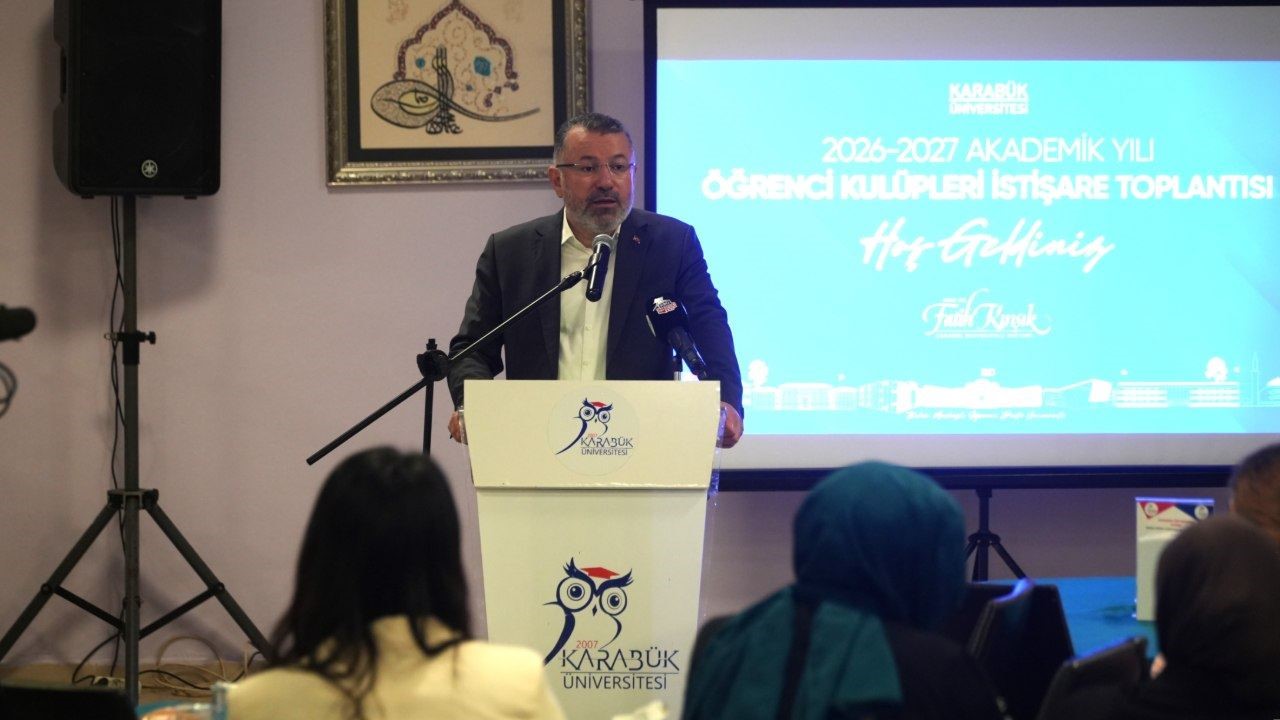KARABÜK ÜNİVERSİTESİ (KBÜ) REKTÖRÜ PROF. DR. FATİH KIRIŞIK, ÖĞRENCİ KULÜBÜ